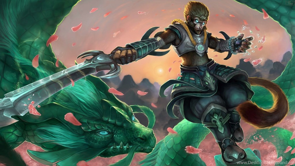 Lol Jade Dragon Wukong , HD Wallpaper & Backgrounds