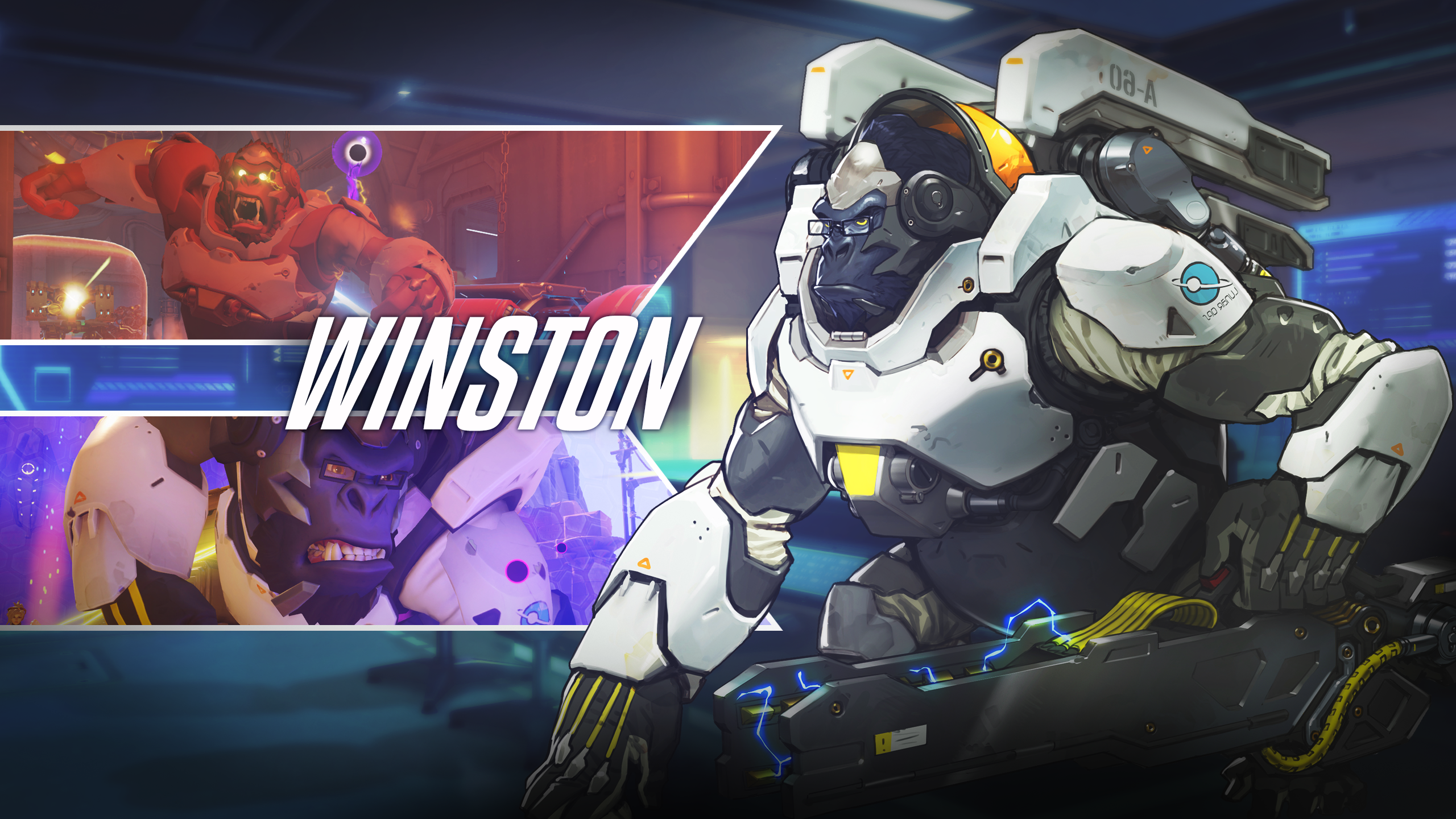 Winston Wallpaper - Overwatch Winston , HD Wallpaper & Backgrounds