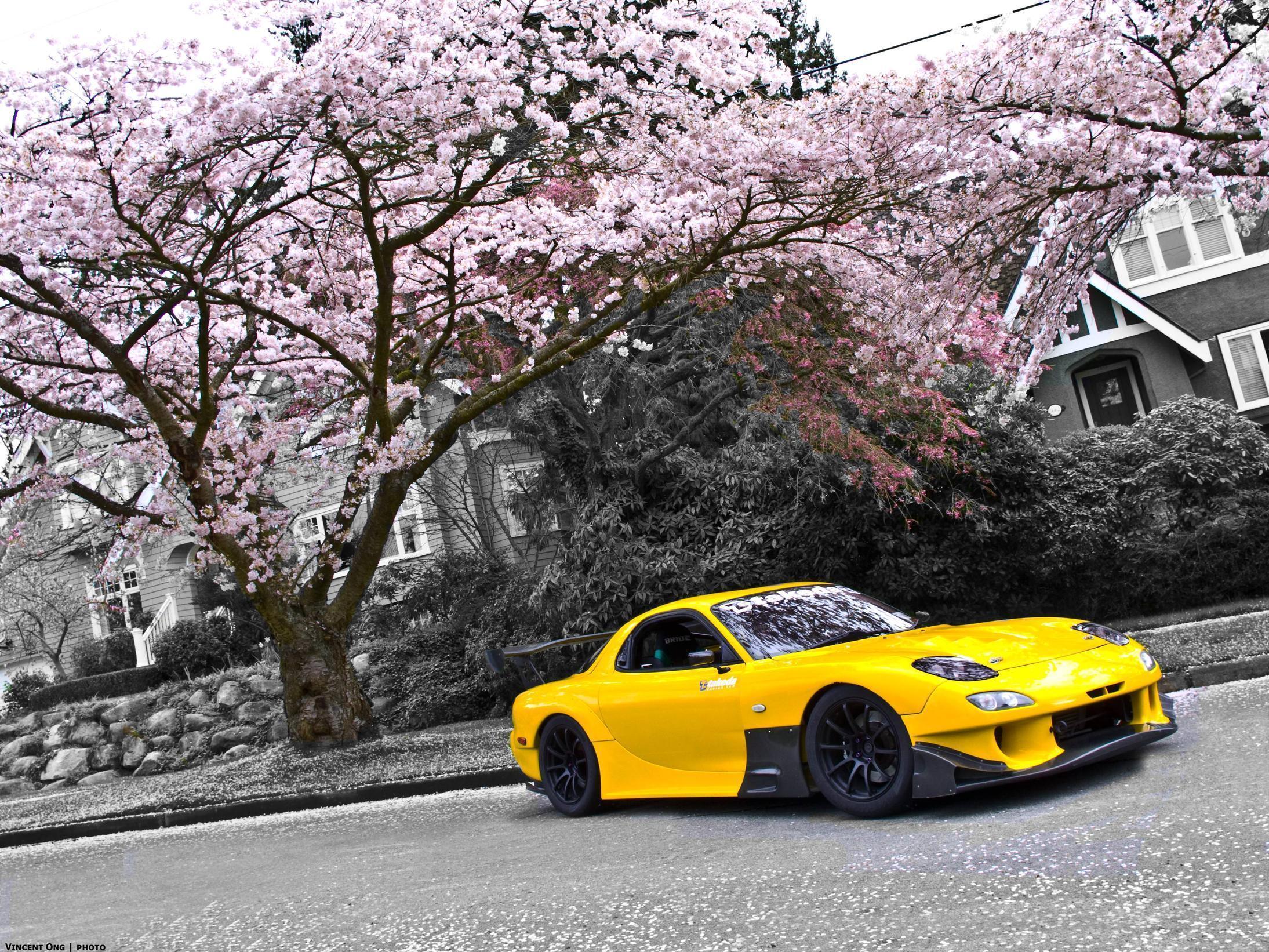 Yellow Mazda Rx7 Wallpaper - Mazda Rx7 Fd , HD Wallpaper & Backgrounds