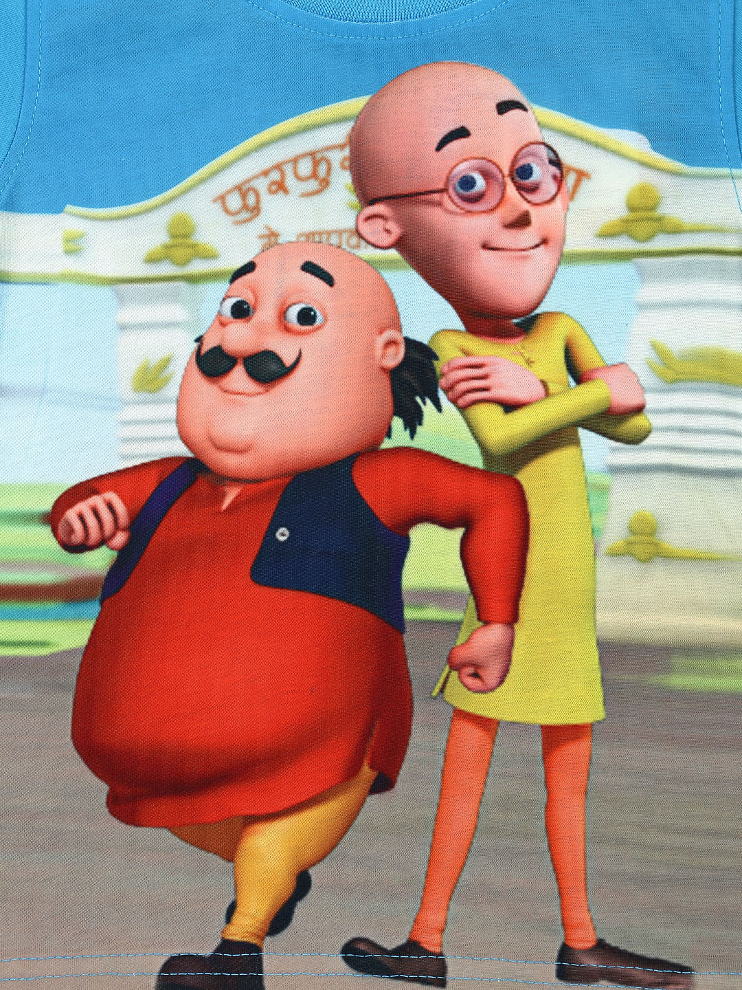 Myntra Motu Patlu Boys Blue Printed - Motu Patlu Hd Wallpapers Download , HD Wallpaper & Backgrounds