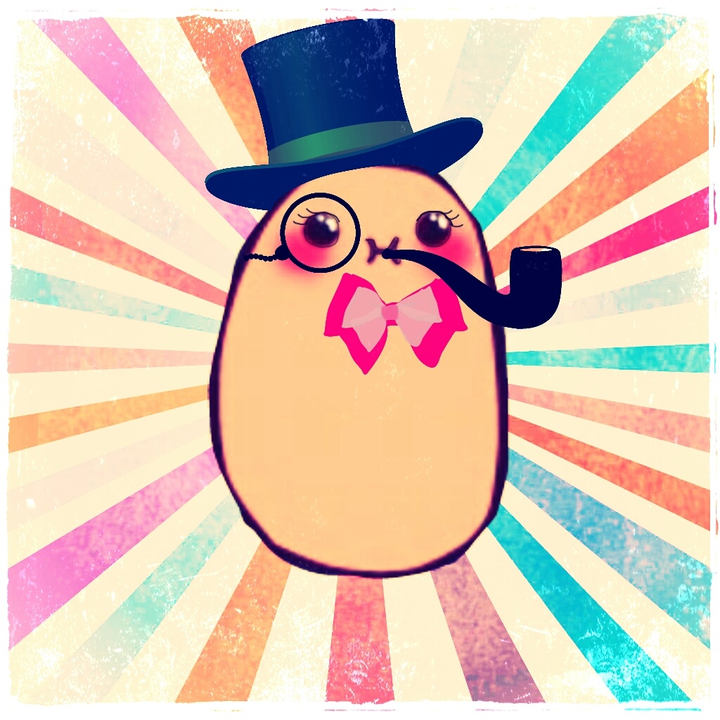 Potato Wallpapers 4k - Kawaii Potato With Mustache , HD Wallpaper & Backgrounds