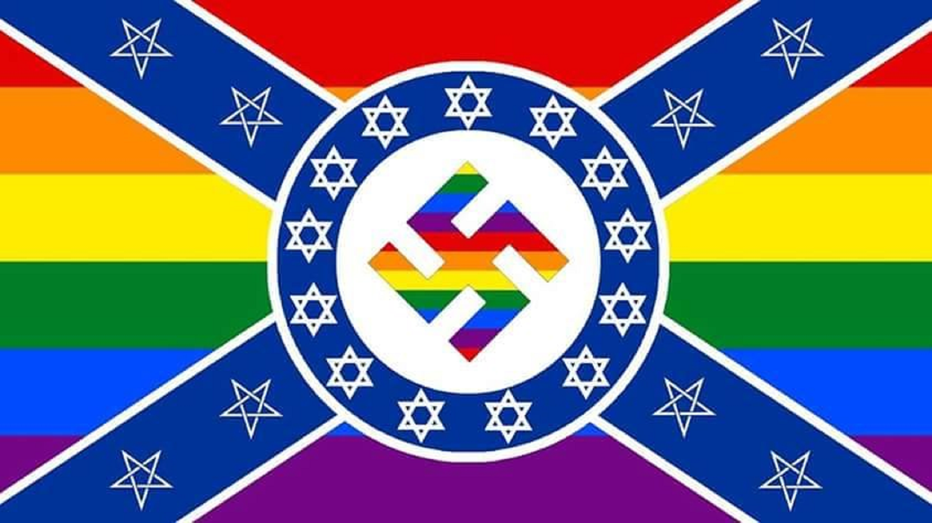 Zomaru Made One - Gay Nazi Jew Flag , HD Wallpaper & Backgrounds