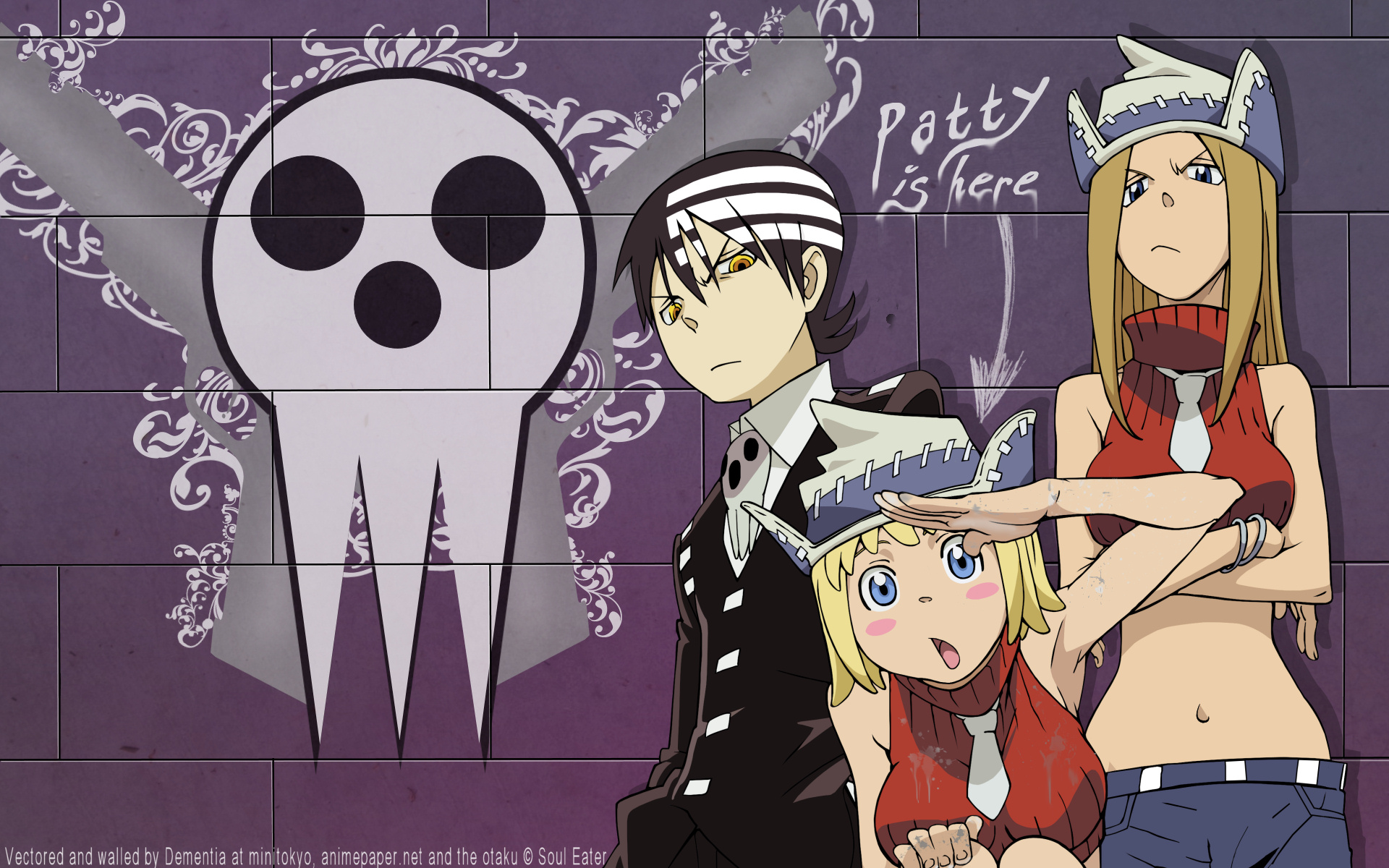 Death The Kid Liz And Patty - Soul Eater , HD Wallpaper & Backgrounds