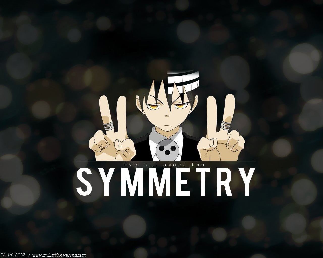 Symmetry Anime Illustration, Death The Kid, Soul Eater, - Son Of Death Soul Eater , HD Wallpaper & Backgrounds