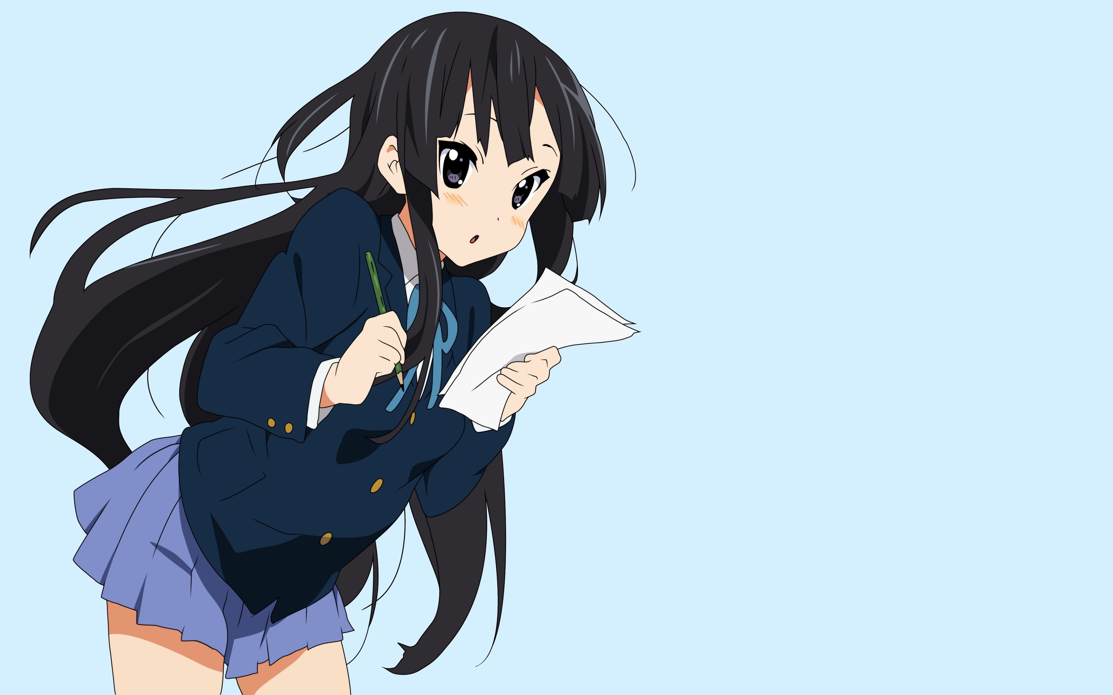 K On Anime Anime Girls Akiyama Mio Wallpaper And Background - Mio Akiyama , HD Wallpaper & Backgrounds