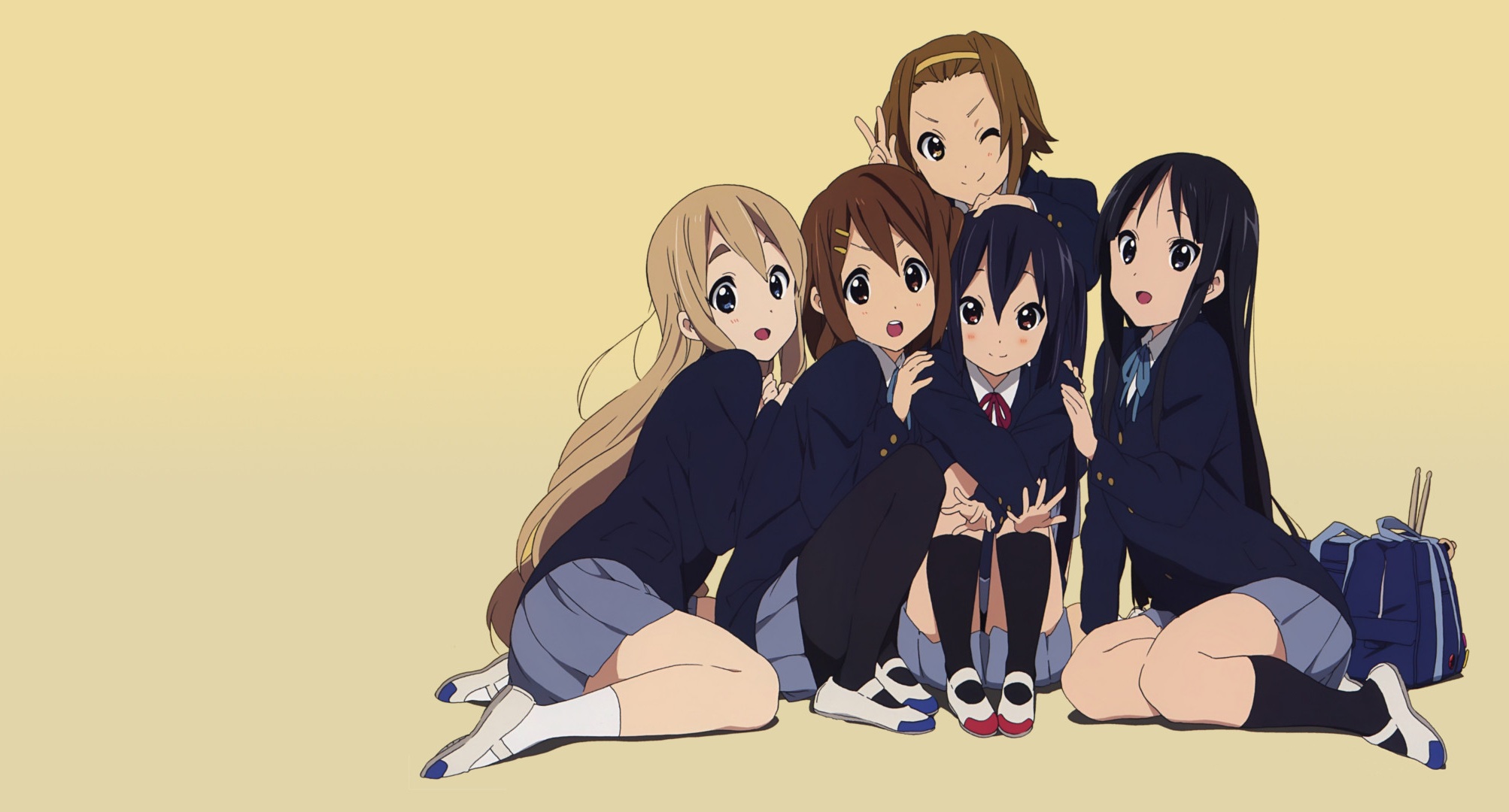 Tsumugi Kotobuki, Azusa Nakano, Ritsu Tainaka, Yui - Anime 4 Best Friends Group , HD Wallpaper & Backgrounds