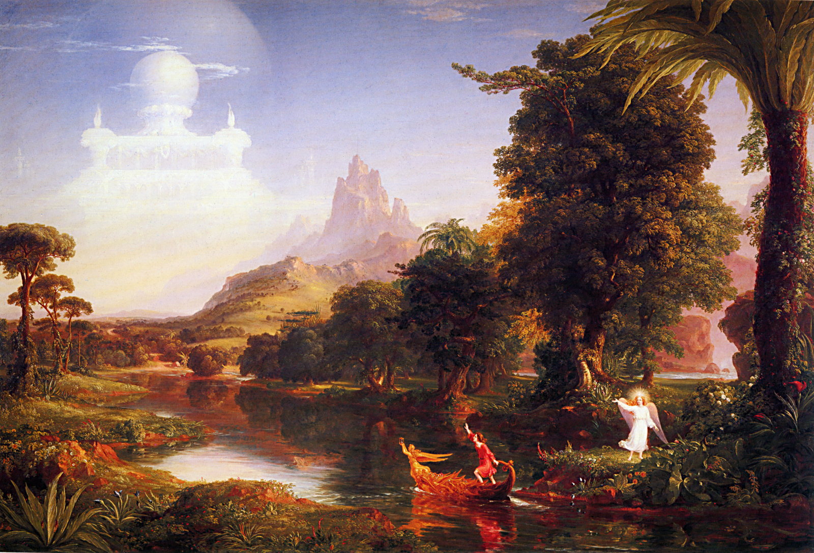 Succulent Wallpaper Voyage Of Life Youth Thomas - Thomas Cole The Voyage Of Life Youth , HD Wallpaper & Backgrounds