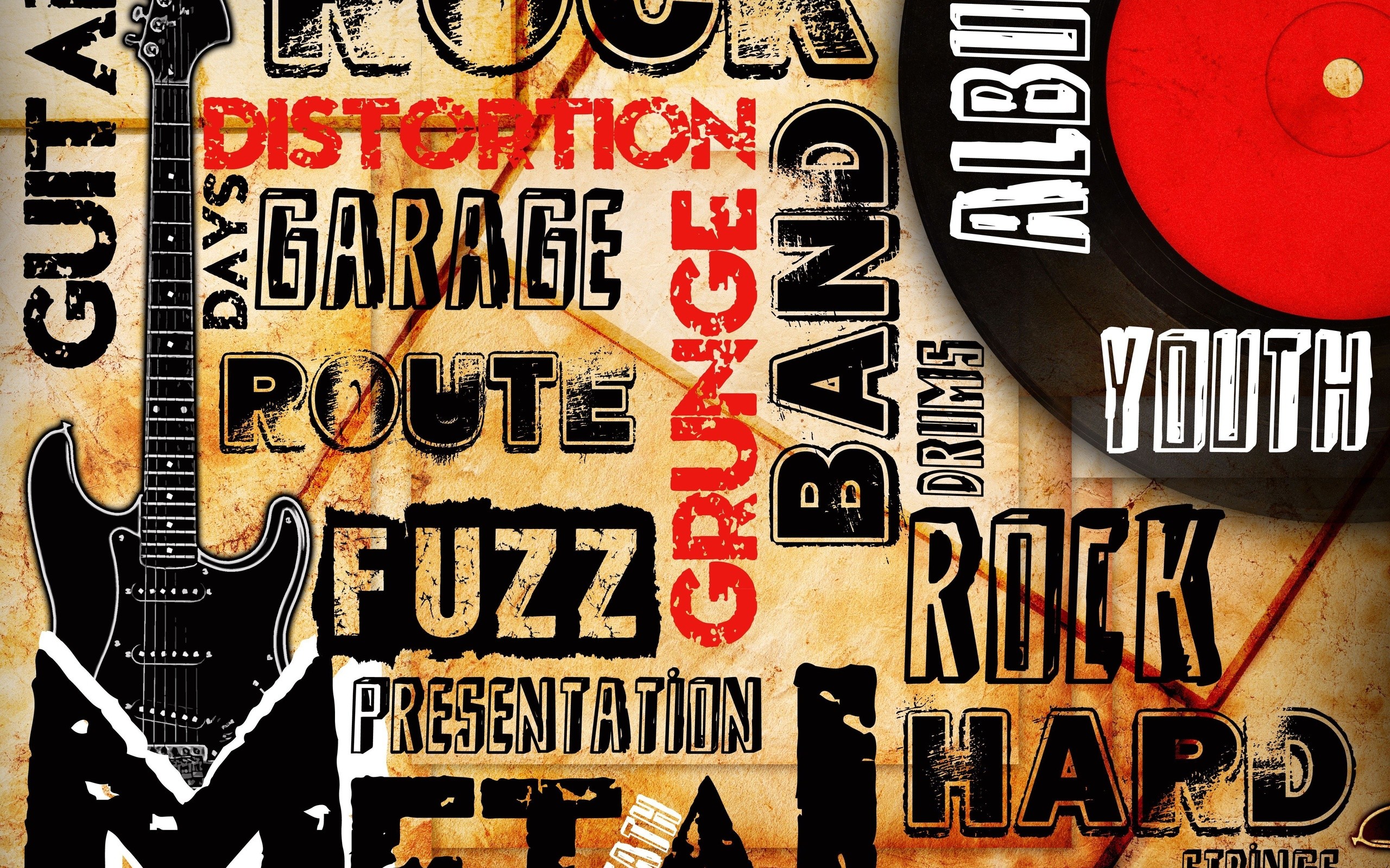 Grunge Music Wallpaper - Poster , HD Wallpaper & Backgrounds