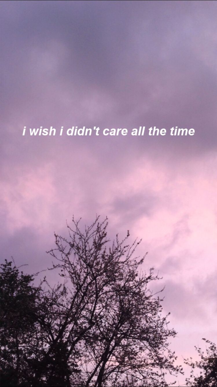 Yeah I Don't Care Wallpaper Quotes, Tumblr Wallpaper, - Wish I Didn T Care All , HD Wallpaper & Backgrounds