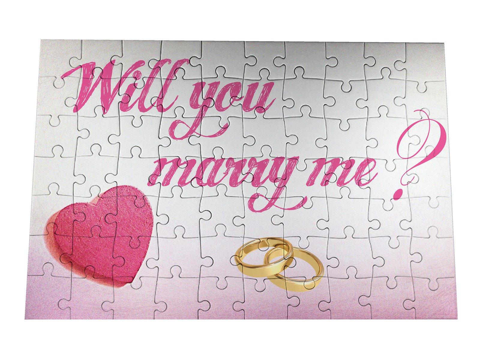 Wedding Proposal Puzzle Will You Marry Me Heart Wedding - Handwriting , HD Wallpaper & Backgrounds