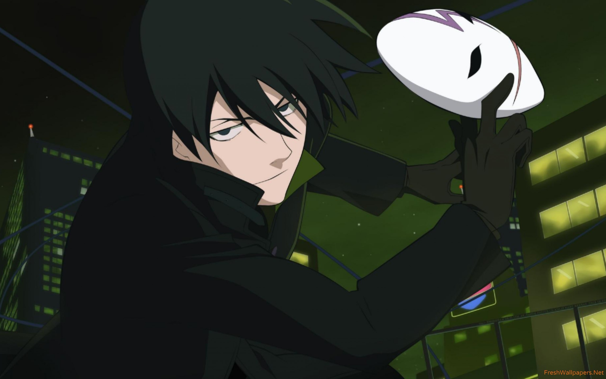 Hei With A Mask - Darker Than Black , HD Wallpaper & Backgrounds