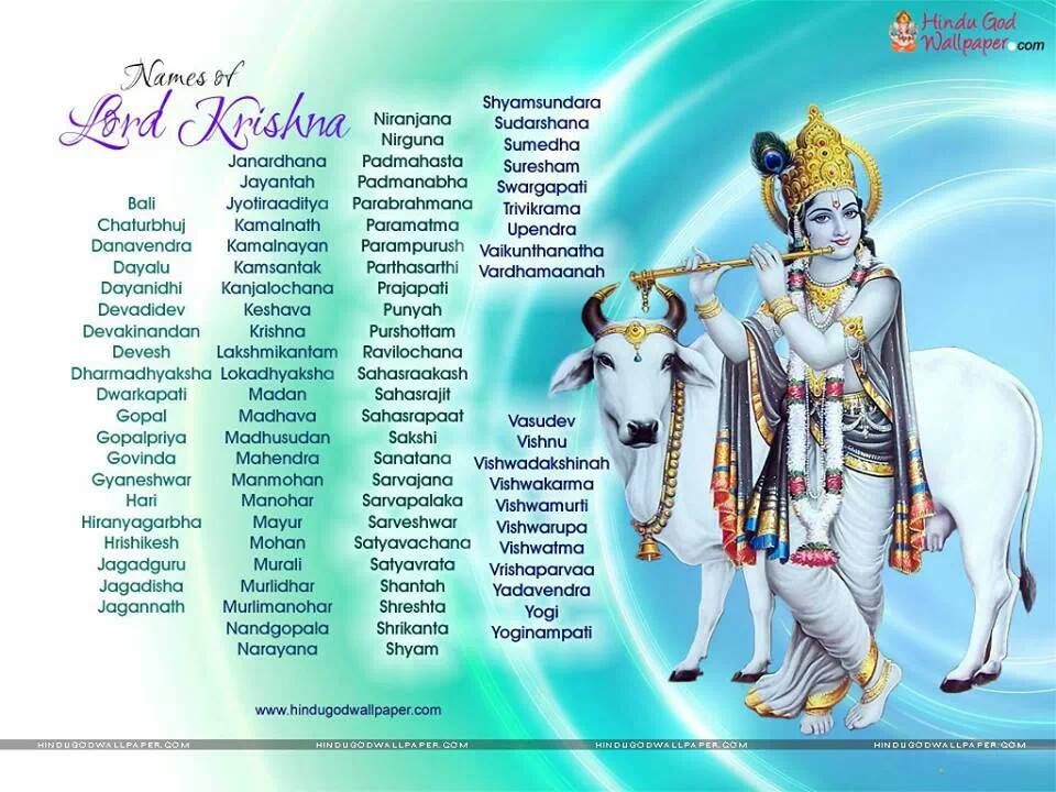 My Name Photo Live Wallpaper - All Name Of Lord Krishna , HD Wallpaper & Backgrounds