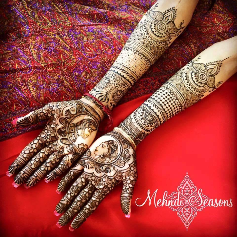 Bridal Mehendi Design For Full Hands Both Pics - Bridal Mehndi Full Hand , HD Wallpaper & Backgrounds