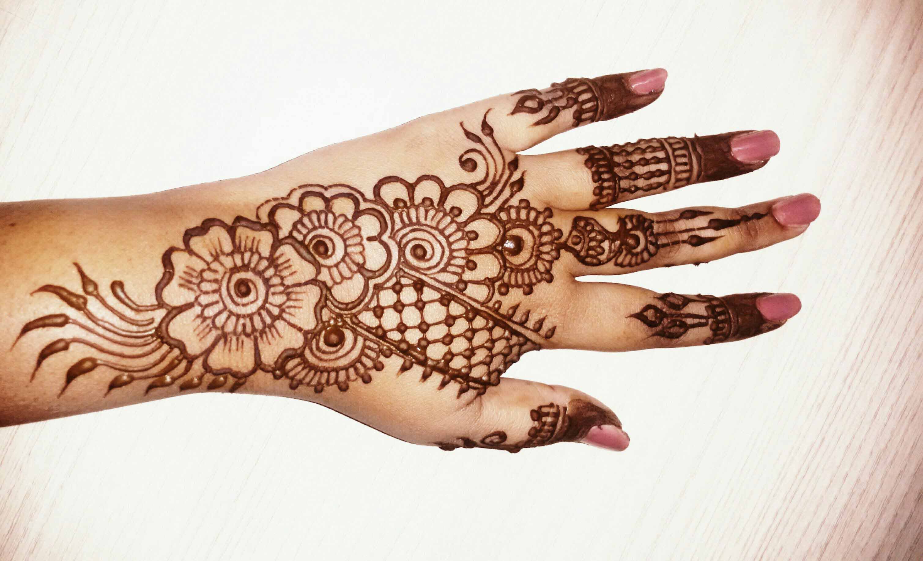 Free Download Mehndi Design Wallpaper - Mehndi Design Easy And Beautiful , HD Wallpaper & Backgrounds