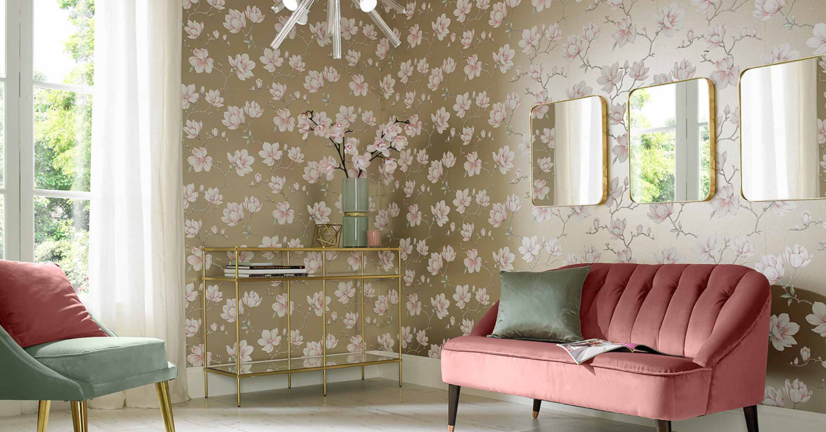 4 Ide Unik Hiasan Dinding Dari Kertas Yang Mampu Mengusir - Ideas For Wallpapering A Living Room , HD Wallpaper & Backgrounds