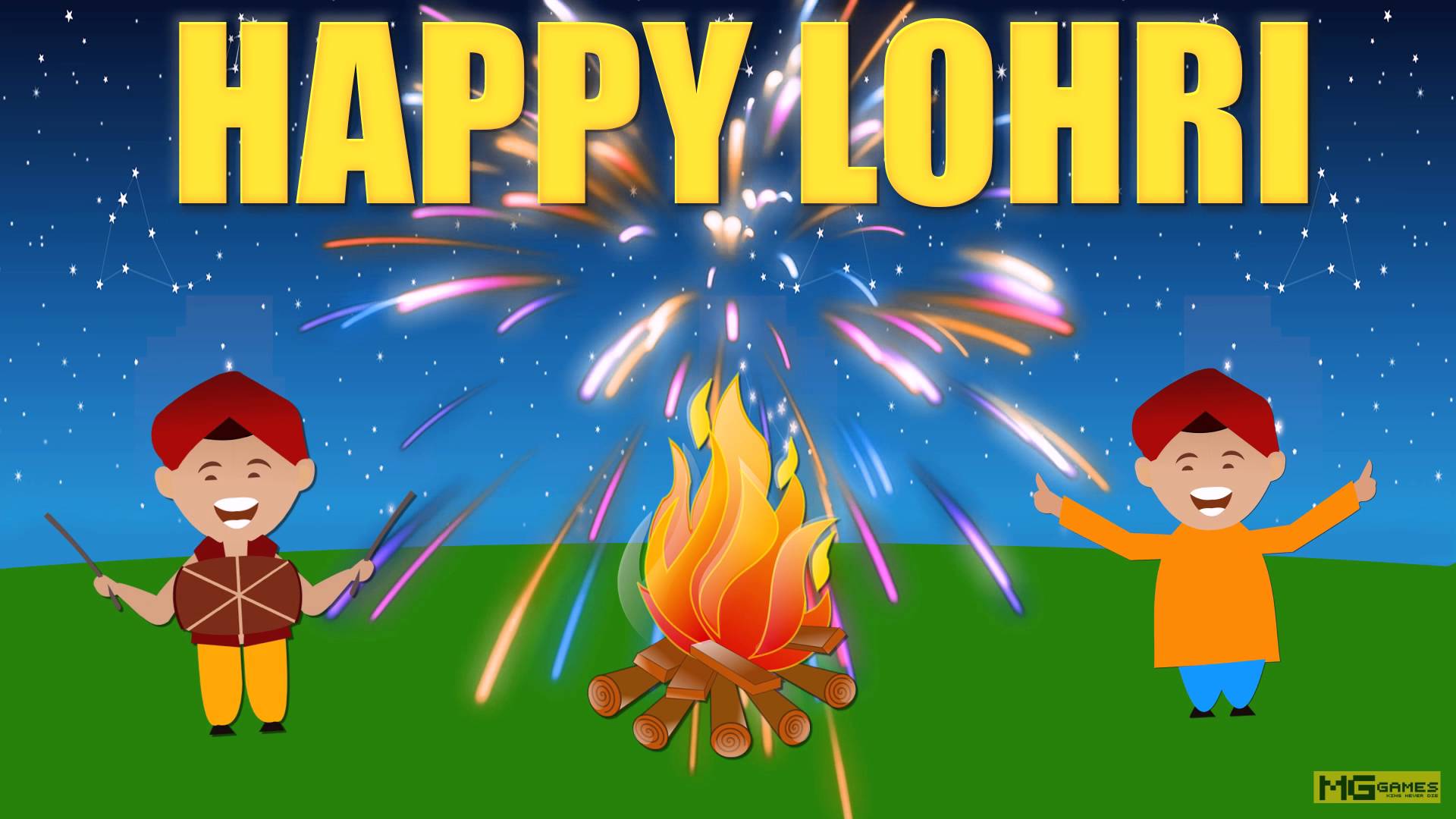 Lohri Wallpaper - Happy Lohri Video Download , HD Wallpaper & Backgrounds