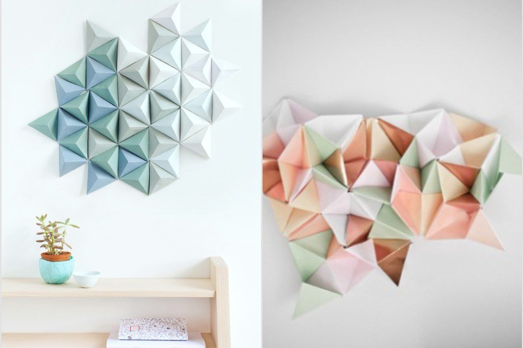 Lihat Ke Www - Origami Triangle Decor , HD Wallpaper & Backgrounds