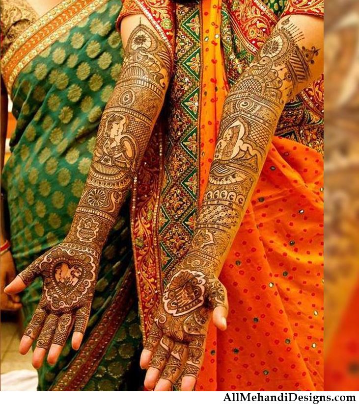 Full Hand Bridal Mehndi Design , HD Wallpaper & Backgrounds