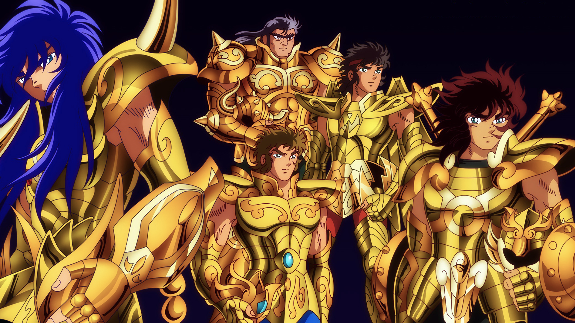 Golden Saints Hd Wallpaper - Saint Seiya , HD Wallpaper & Backgrounds