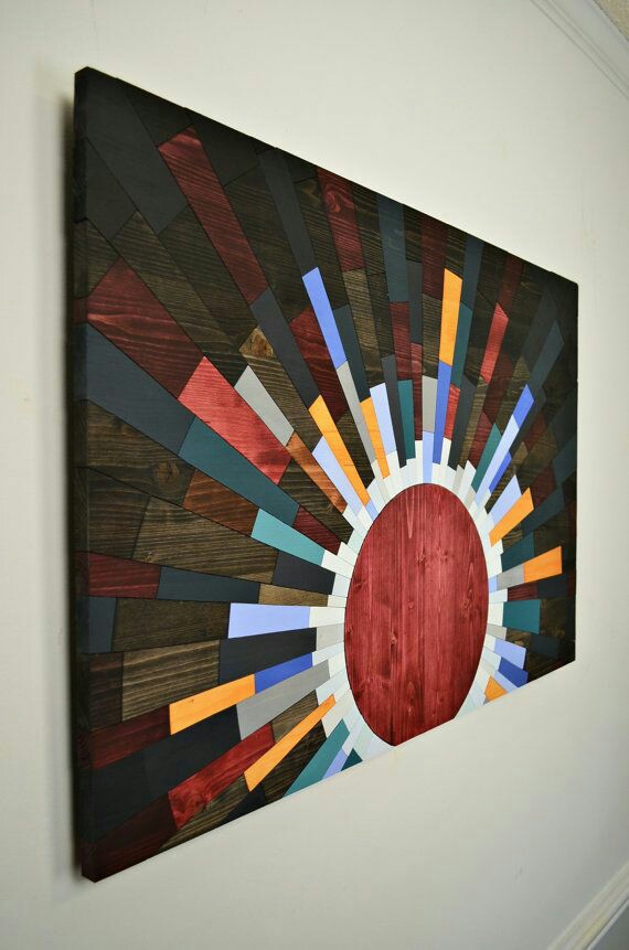 Cara Membuat Wallpaper Dinding Kamar Sendiri - Wood Wall Art Sun , HD Wallpaper & Backgrounds