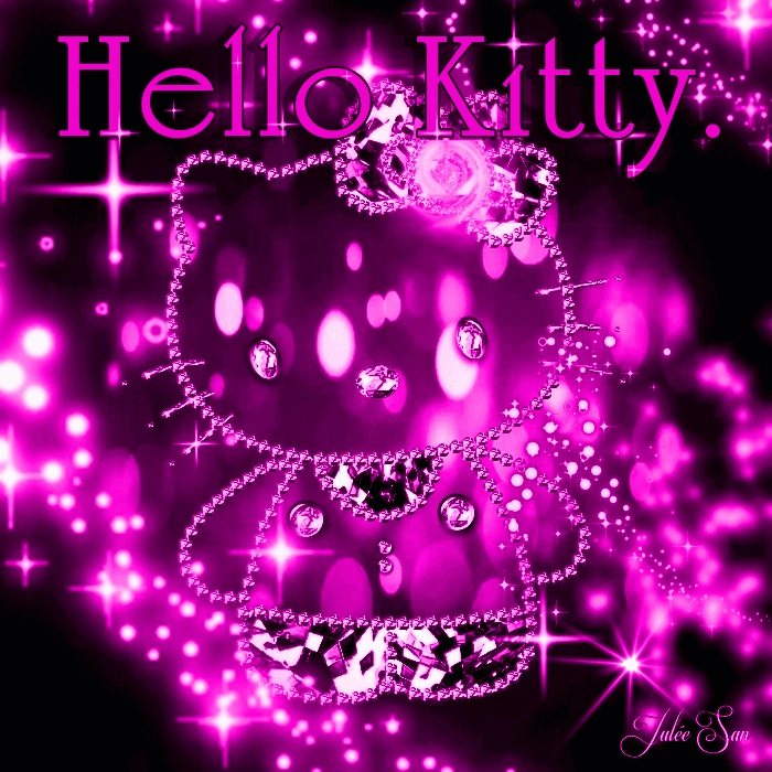 Gambar Kartun Hello Kitty Comel Animated Gif Lucu Bergerak - Pink Wallpaper Hello Kitty , HD Wallpaper & Backgrounds