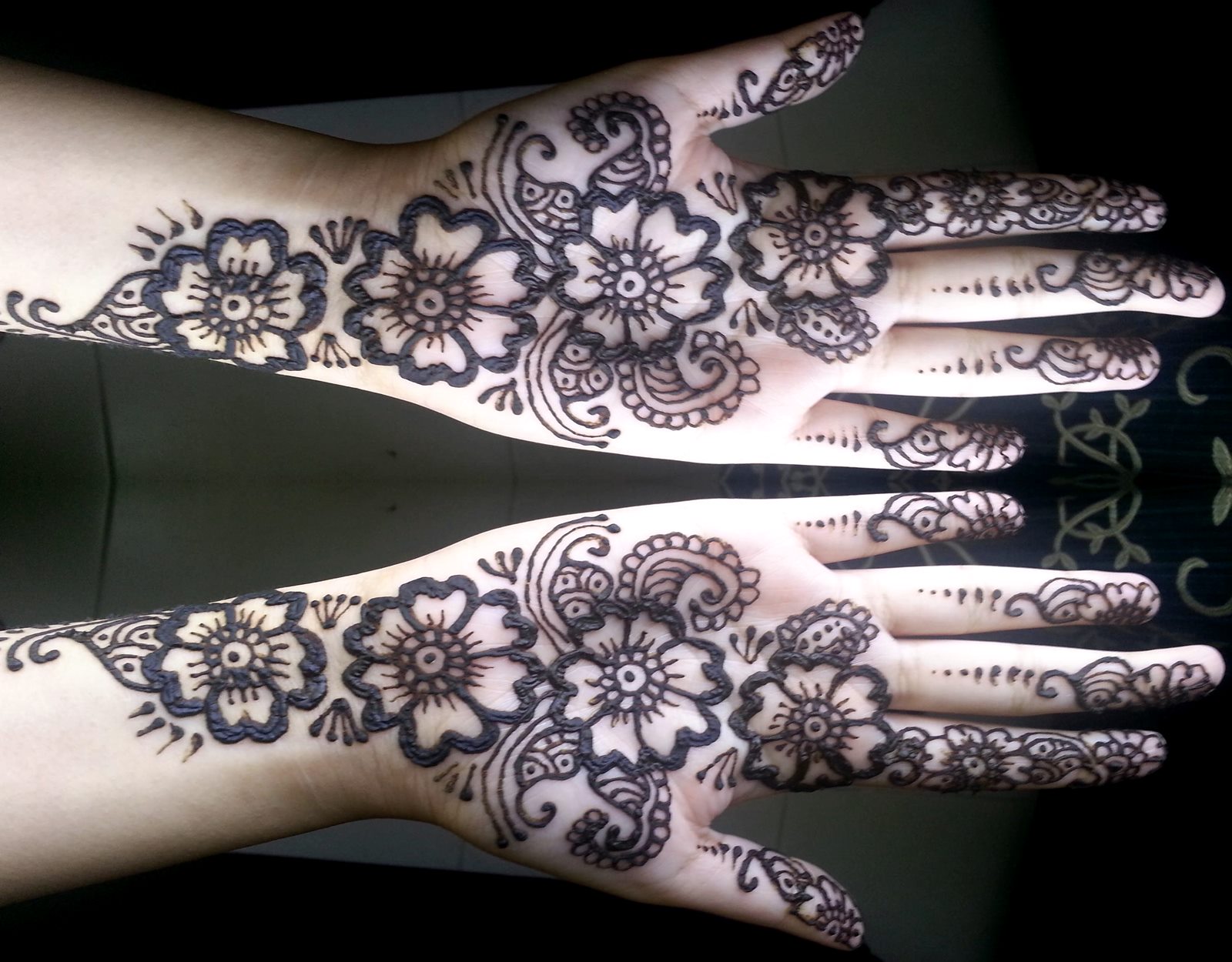 Simple Mehndi Design Arabic Style , HD Wallpaper & Backgrounds