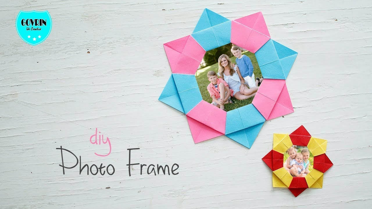 Cara Membuat Pajangan Dinding Dari Kardus Dan Kertas - Diy Picture Frame Paper , HD Wallpaper & Backgrounds