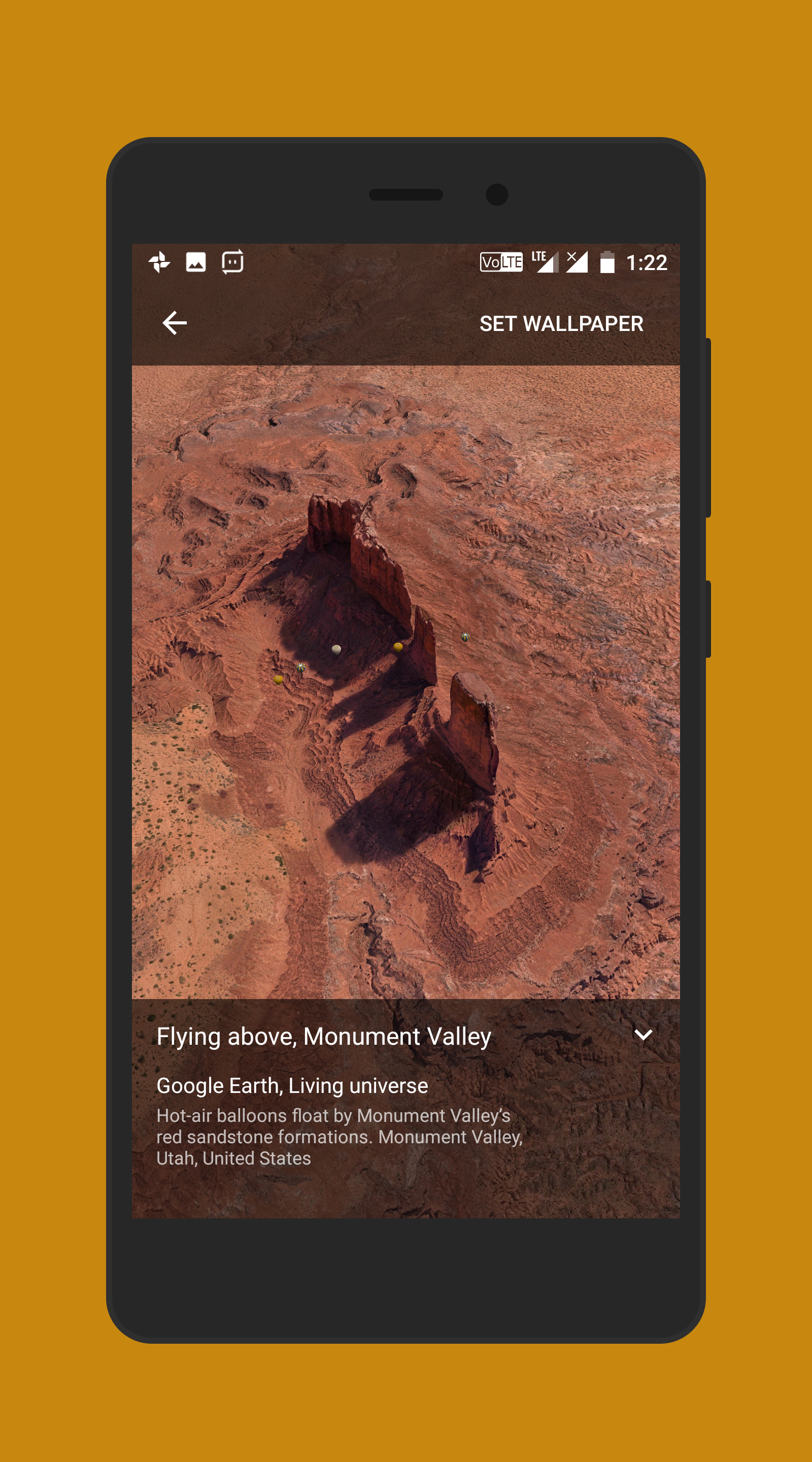 Tema Wallpaper Bergerak - Flying Above Monument Valley , HD Wallpaper & Backgrounds