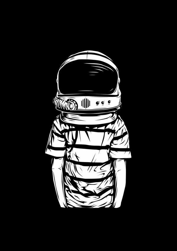 Astronaut Drawing, Astronaut Tattoo, Cool Art, Astronaut - Cool Astronaut Art , HD Wallpaper & Backgrounds