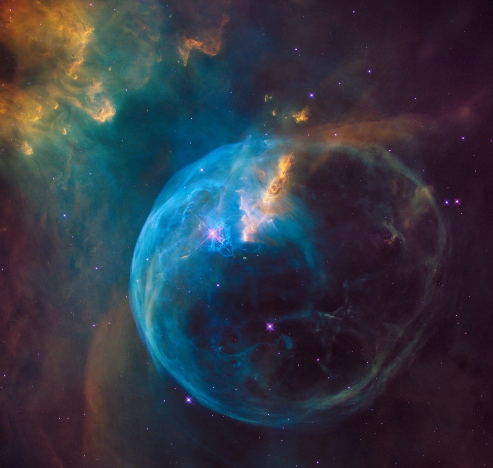 Galaxy Digital Wallpaper - Bubble Nebula Ngc 7635 , HD Wallpaper & Backgrounds