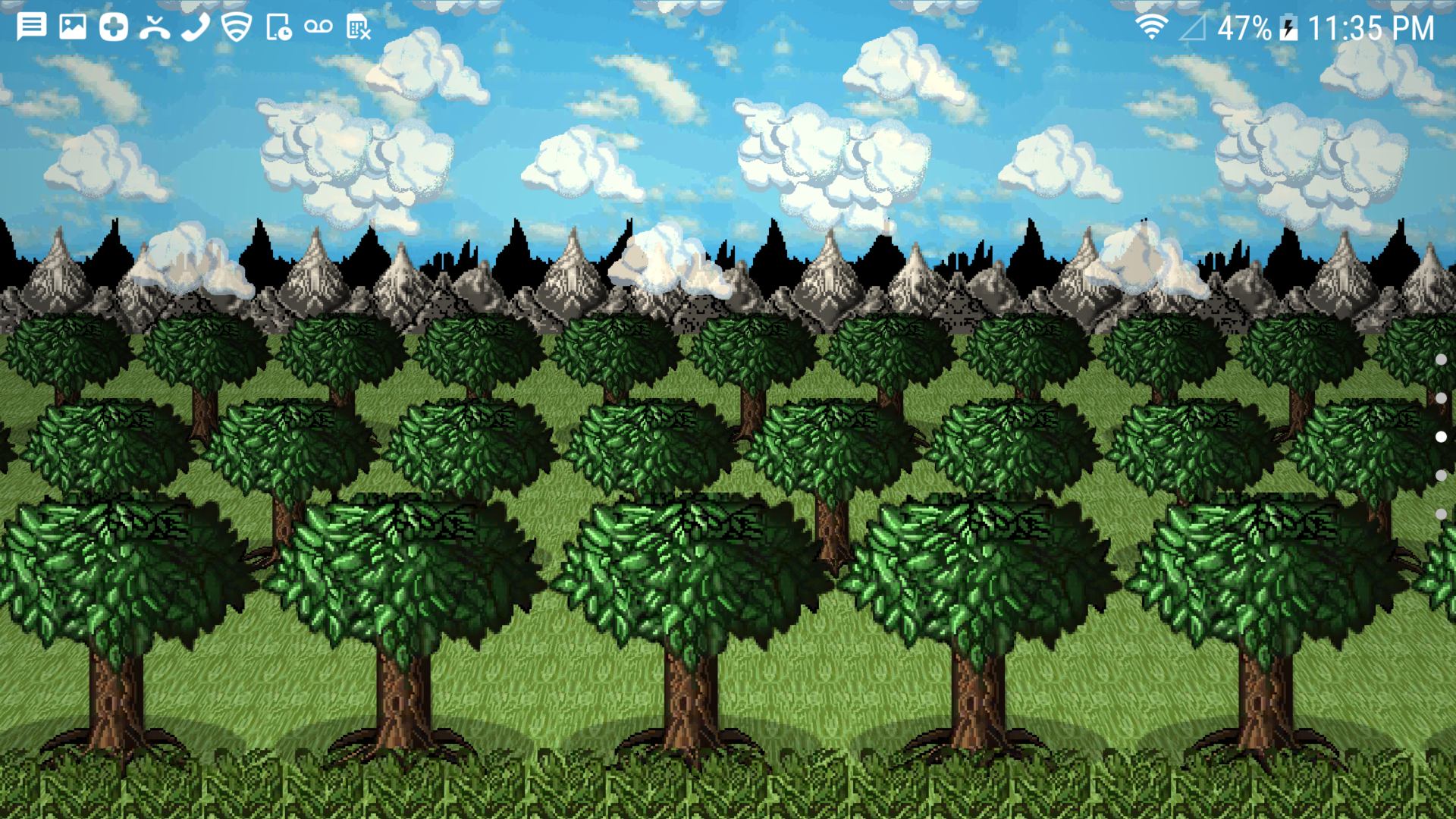 The Sky Changes To Day And/or Night According To Your - Forest 16 Bit , HD Wallpaper & Backgrounds
