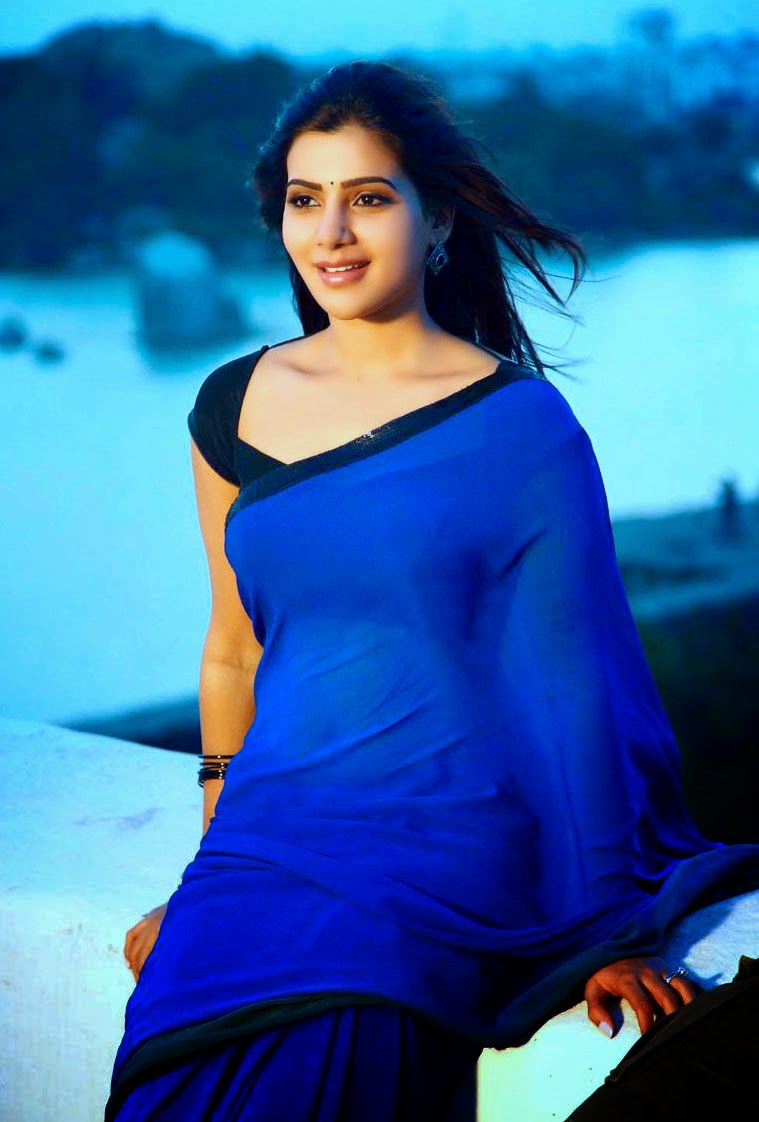 Samantha Saree In Autonagar Surya , HD Wallpaper & Backgrounds