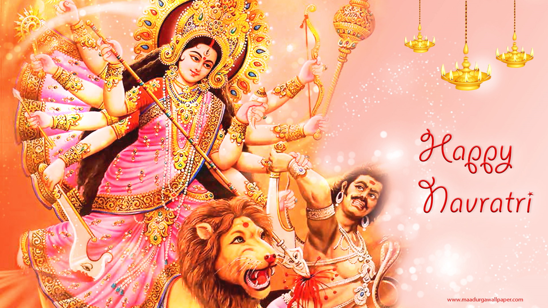 Maa Durga Kill Mahishasur , HD Wallpaper & Backgrounds