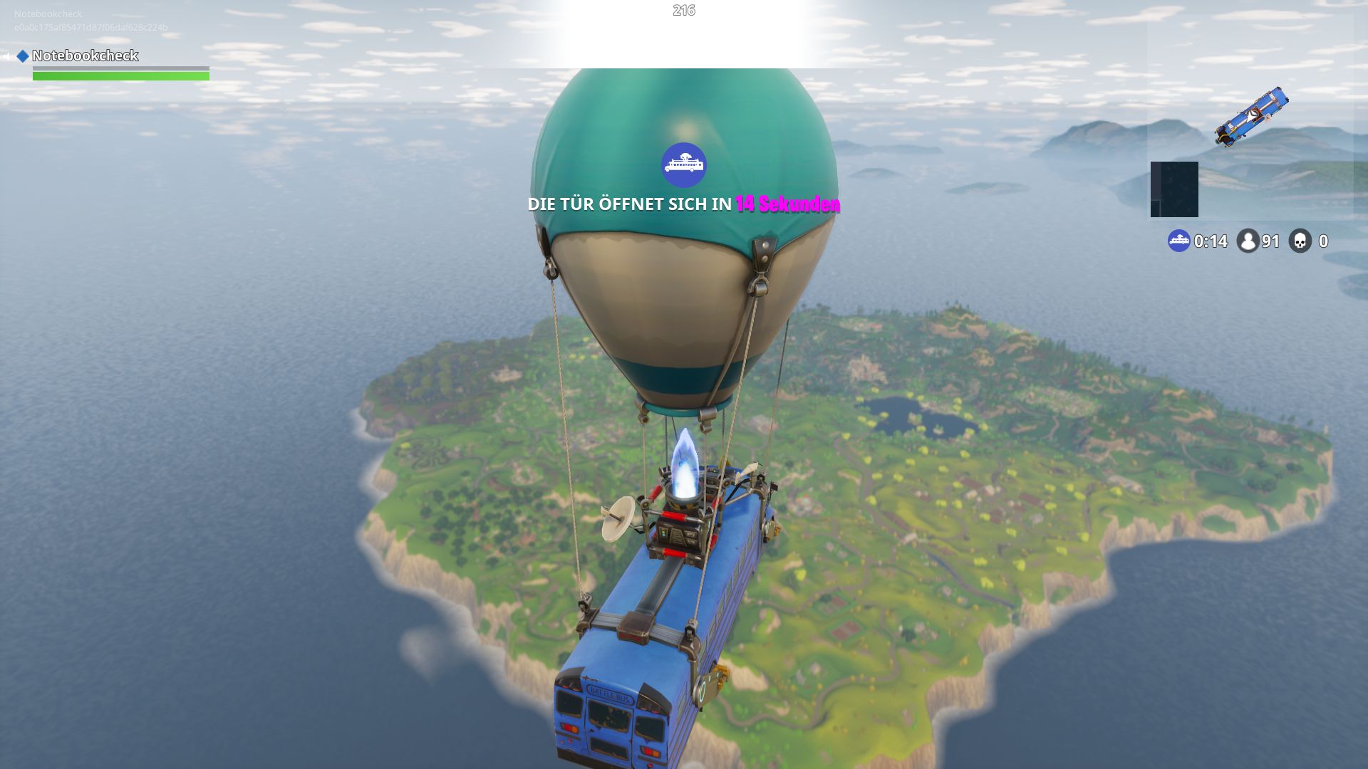 Fortnite - Fortnite Hot Air Balloon , HD Wallpaper & Backgrounds