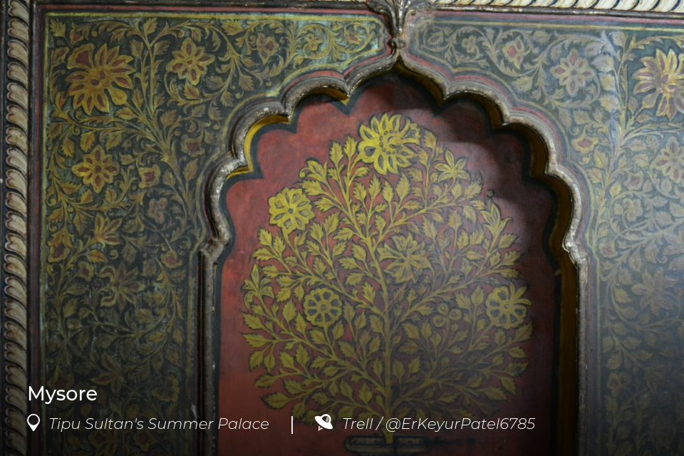 Post At Tipu Sultan's Summer Palace - Motif , HD Wallpaper & Backgrounds