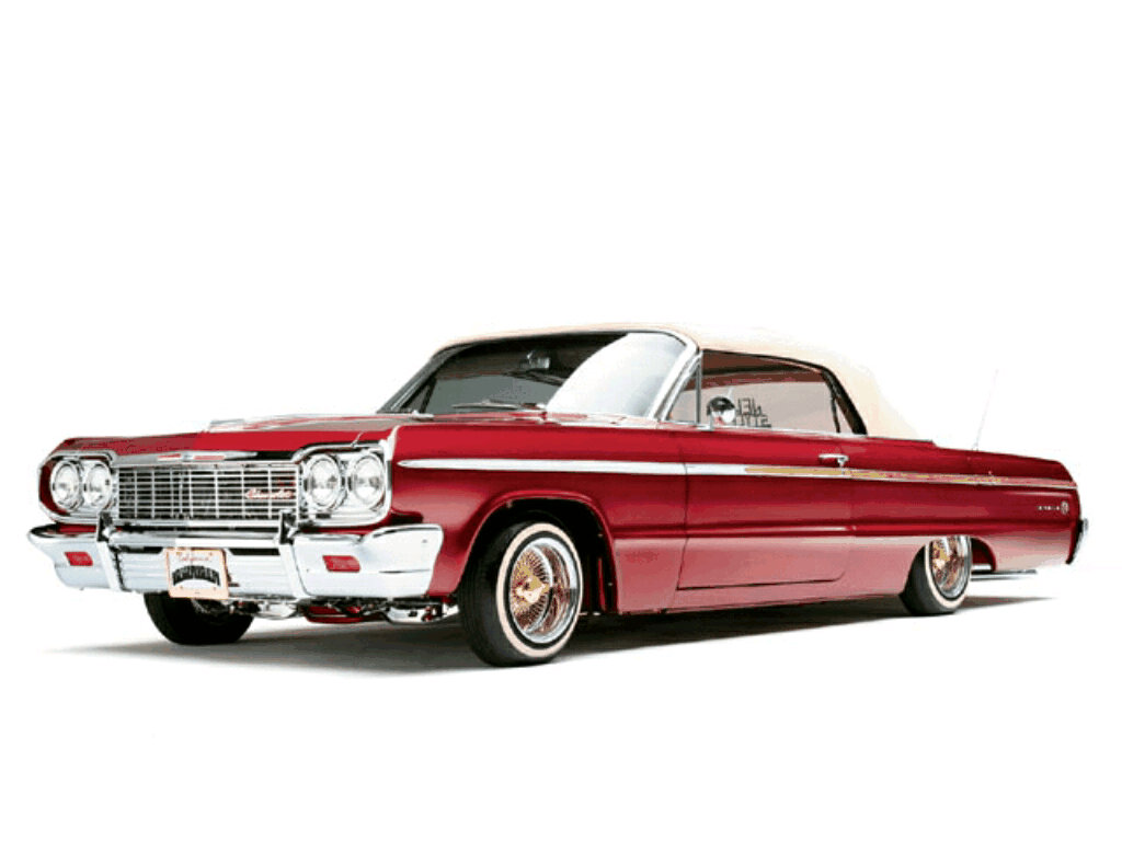 Goodmorning Gif - Red 64 Impala Lowrider , HD Wallpaper & Backgrounds