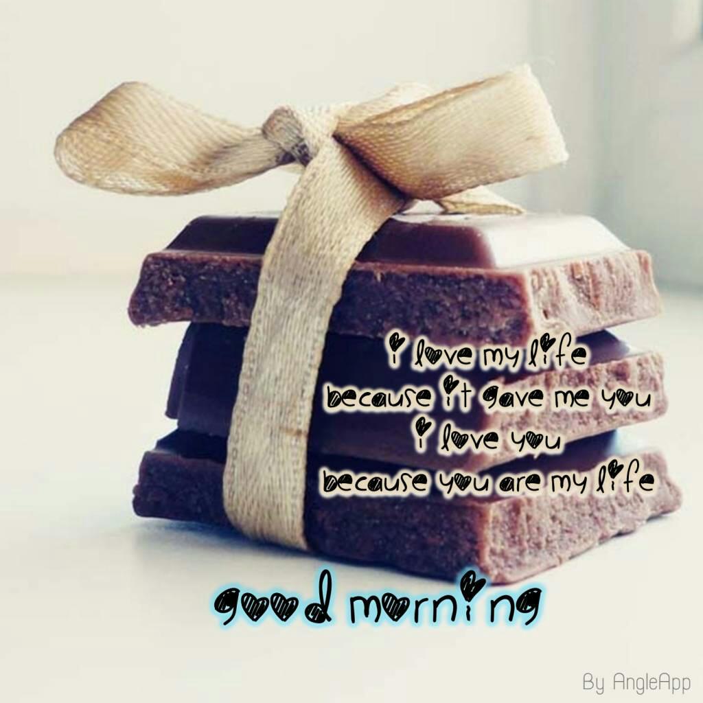 Good Morning & Love Chocolate & Wishes With Quotes - Happy Chocolate Day My Chocolate , HD Wallpaper & Backgrounds