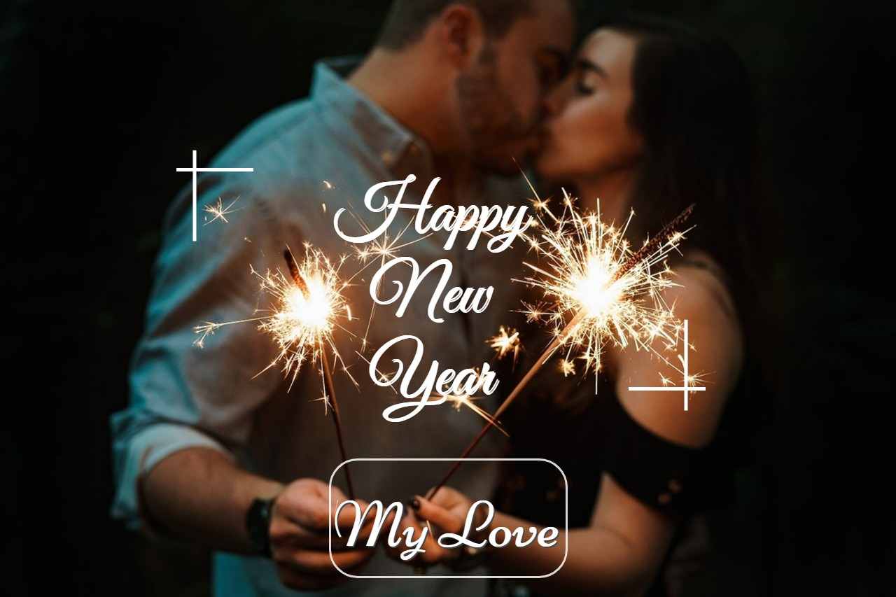 Happy New Year Shayari Wallpaper - Happy New Year 2019 Wishes For Lover , HD Wallpaper & Backgrounds