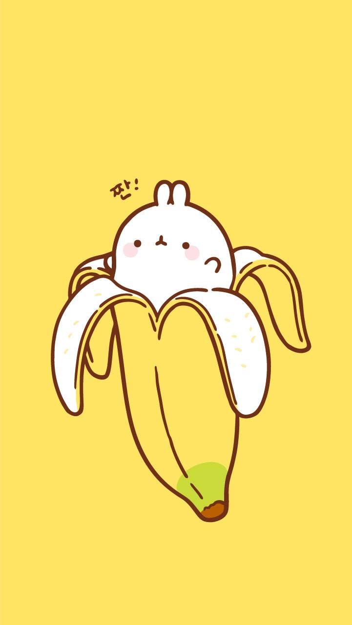 Molang - Molang Banana , HD Wallpaper & Backgrounds