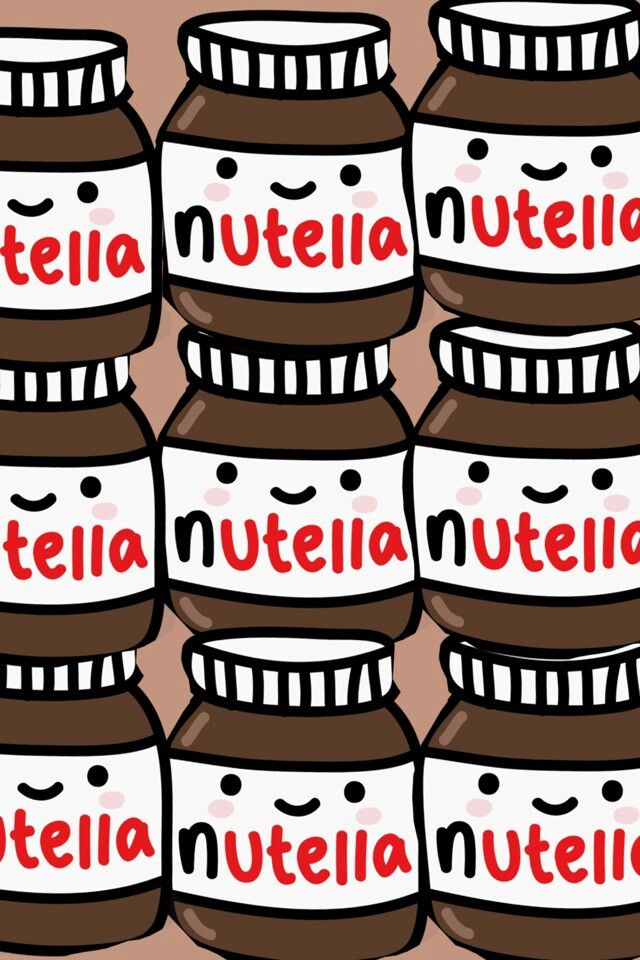 Kawaii Nutella, Should Have This As A Wallpaper On - De Nutella Kawaii , HD Wallpaper & Backgrounds