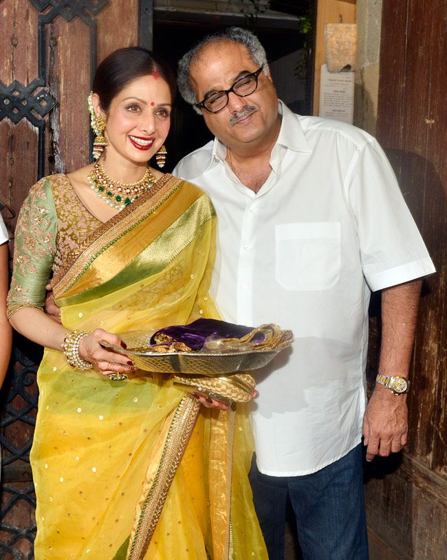 Download Sridevi And Boney Kapoor Celebrate Karva Chauth - Boney Kapoor , HD Wallpaper & Backgrounds