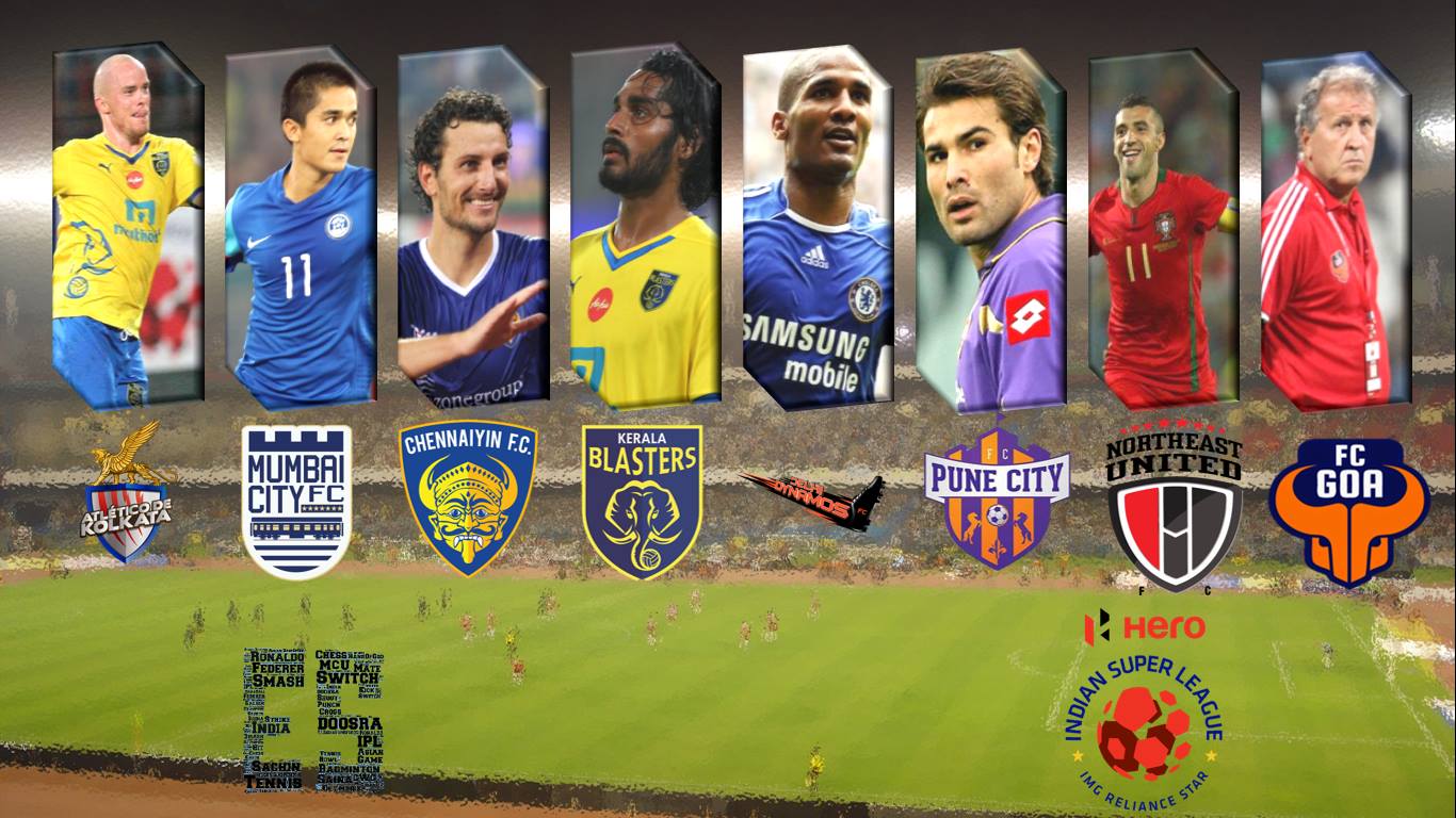 Kerala Blasters Fc Logo Wallpaper - Indian Super League Football Teams , HD Wallpaper & Backgrounds