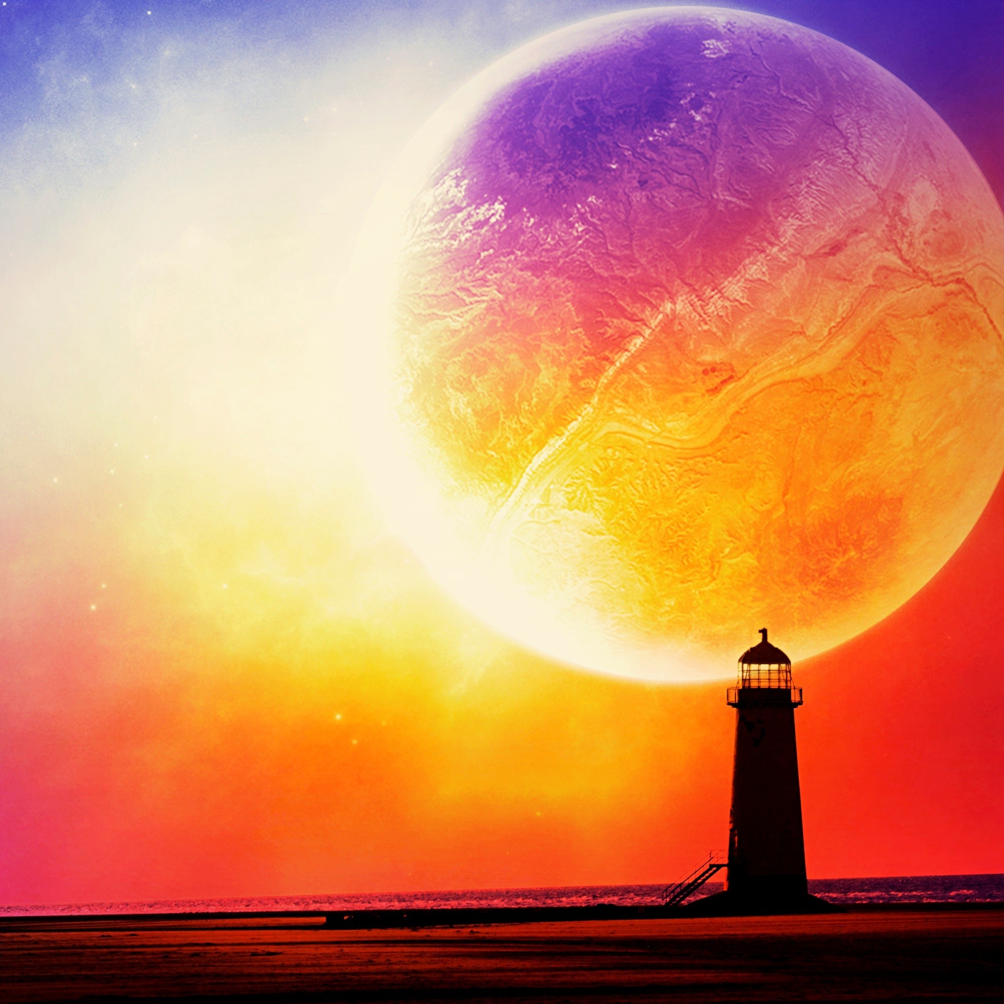 Earth Silent Digital Art Lemmy X Wallpaper - Lighthouse , HD Wallpaper & Backgrounds