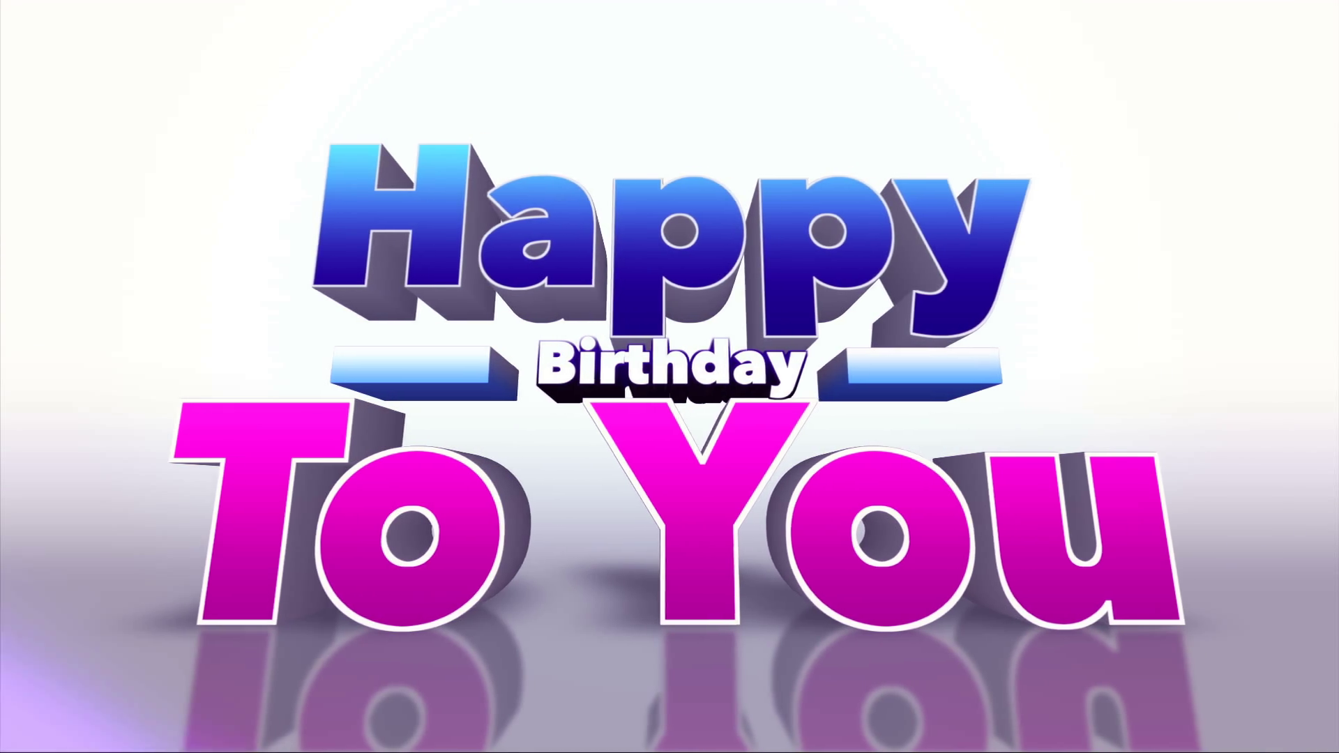 Happy Birthday To You Colourful 3d Motion Background - Happy Birth Day 3d , HD Wallpaper & Backgrounds