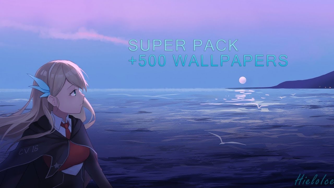 Pack 500 Wallpapers Anime, Videojuegos, Paisajes Y - Anime Girl Ocean , HD Wallpaper & Backgrounds