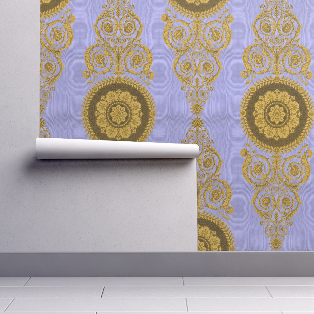 Isobar Durable Wallpaper Featuring Neoclassical Damask - Textile Panel With Neo-classical Design , HD Wallpaper & Backgrounds