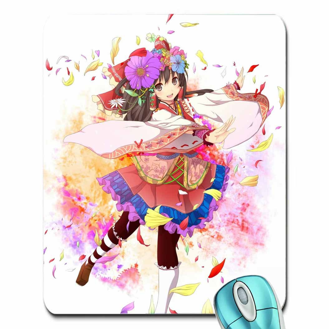 Anime Hentai Sekirei Wallpaper Mouse Pad - Reimu Hakurei Flower , HD Wallpaper & Backgrounds
