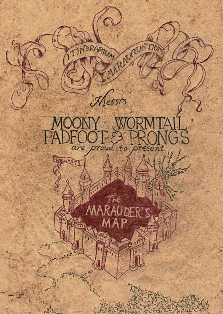 Marauder's Map - Mr Moony Wormtail Padfoot And Prongs , HD Wallpaper & Backgrounds