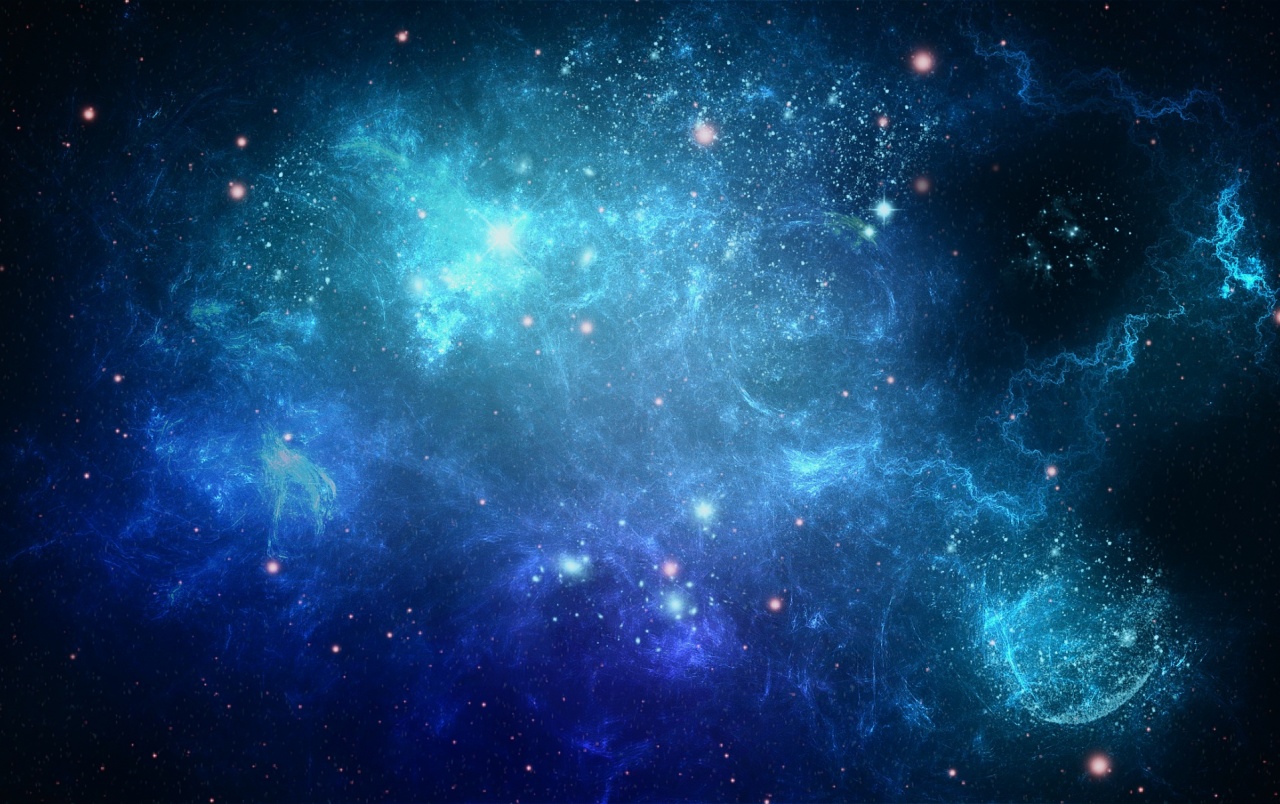 Originalwide Blue Space Puntos Estrellas Wallpapers - Blue Space Wallpaper 4k , HD Wallpaper & Backgrounds