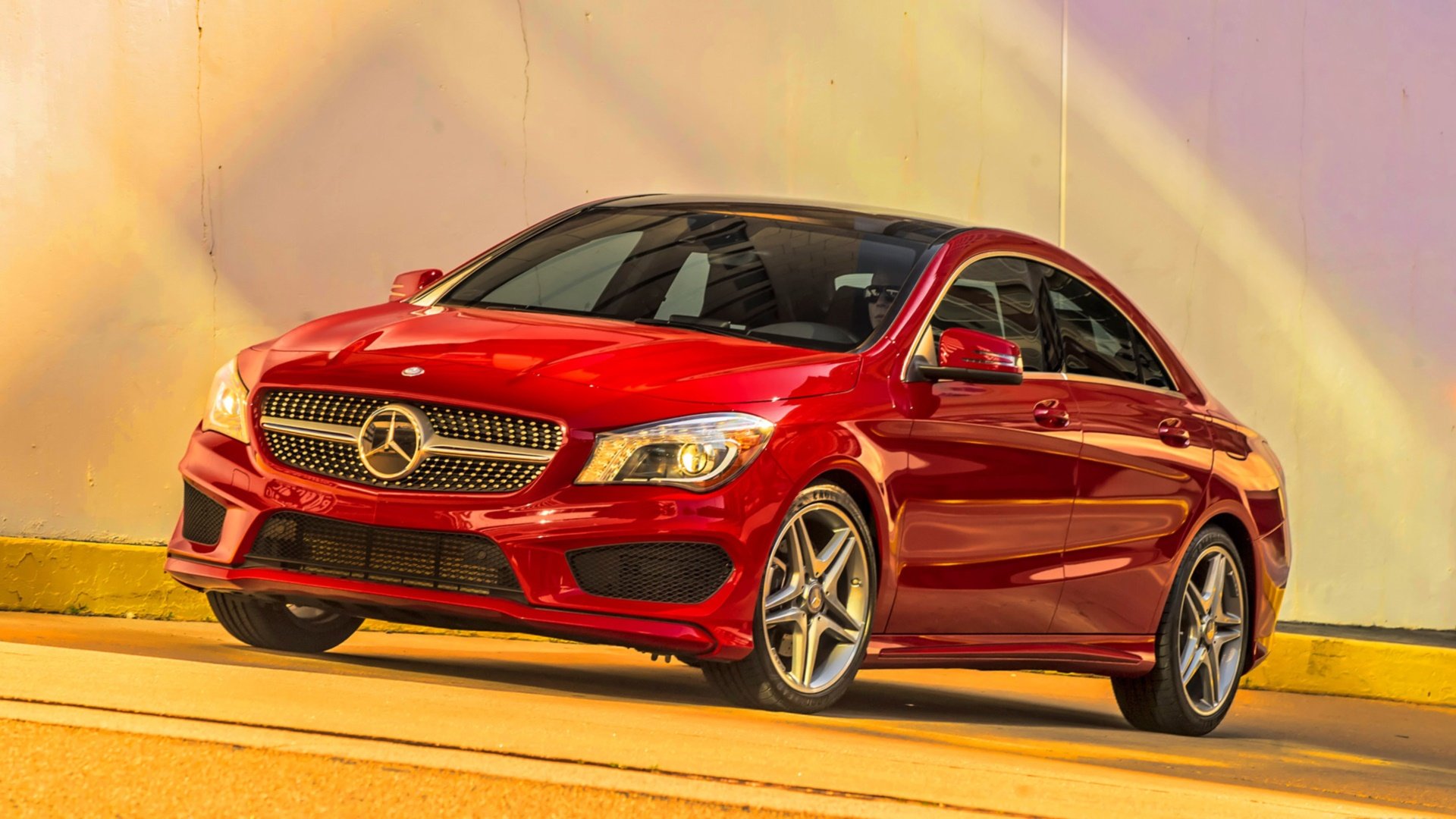 Download Full Hd Mercedes Benz Cla Class Desktop Wallpaper - Mercedes Benz Cla Red , HD Wallpaper & Backgrounds